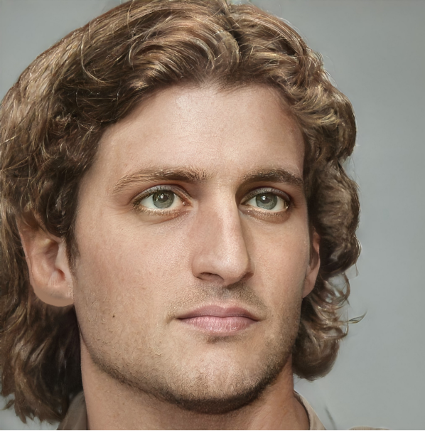 CG reconstructed image of a young Alexander the Great, looking late 20s to mid-30s w/ dirty blond hair and classical roman features.