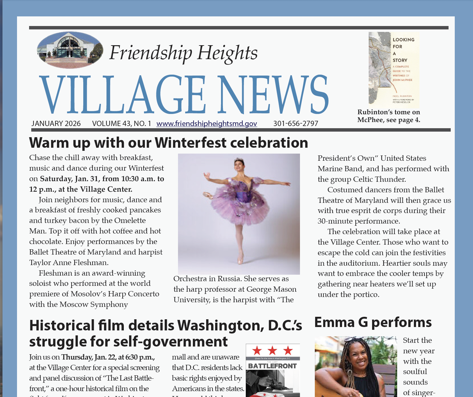 January Newsletter is Hot Off the Press!