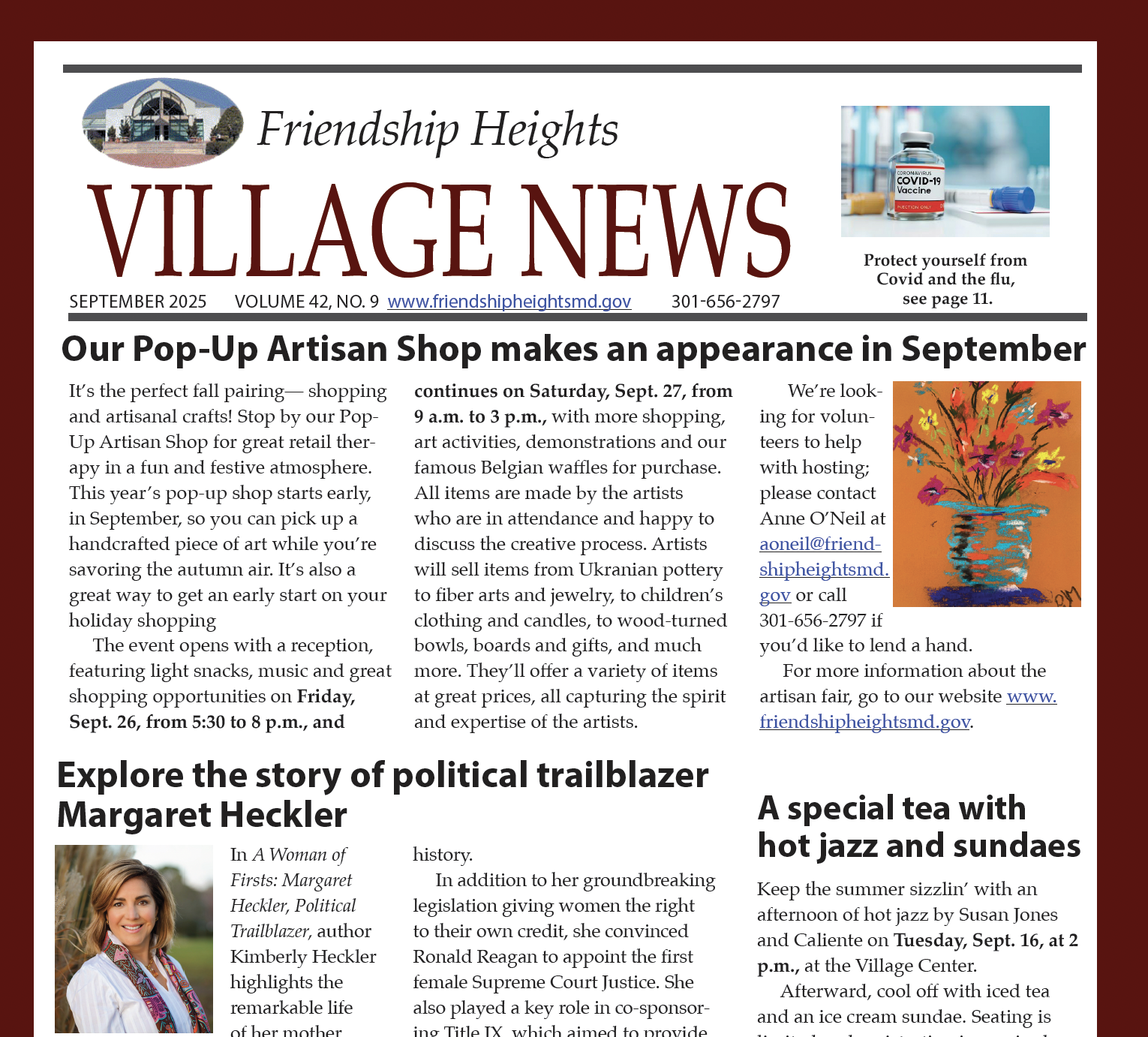 September Newsletter is Hot Off the Press!