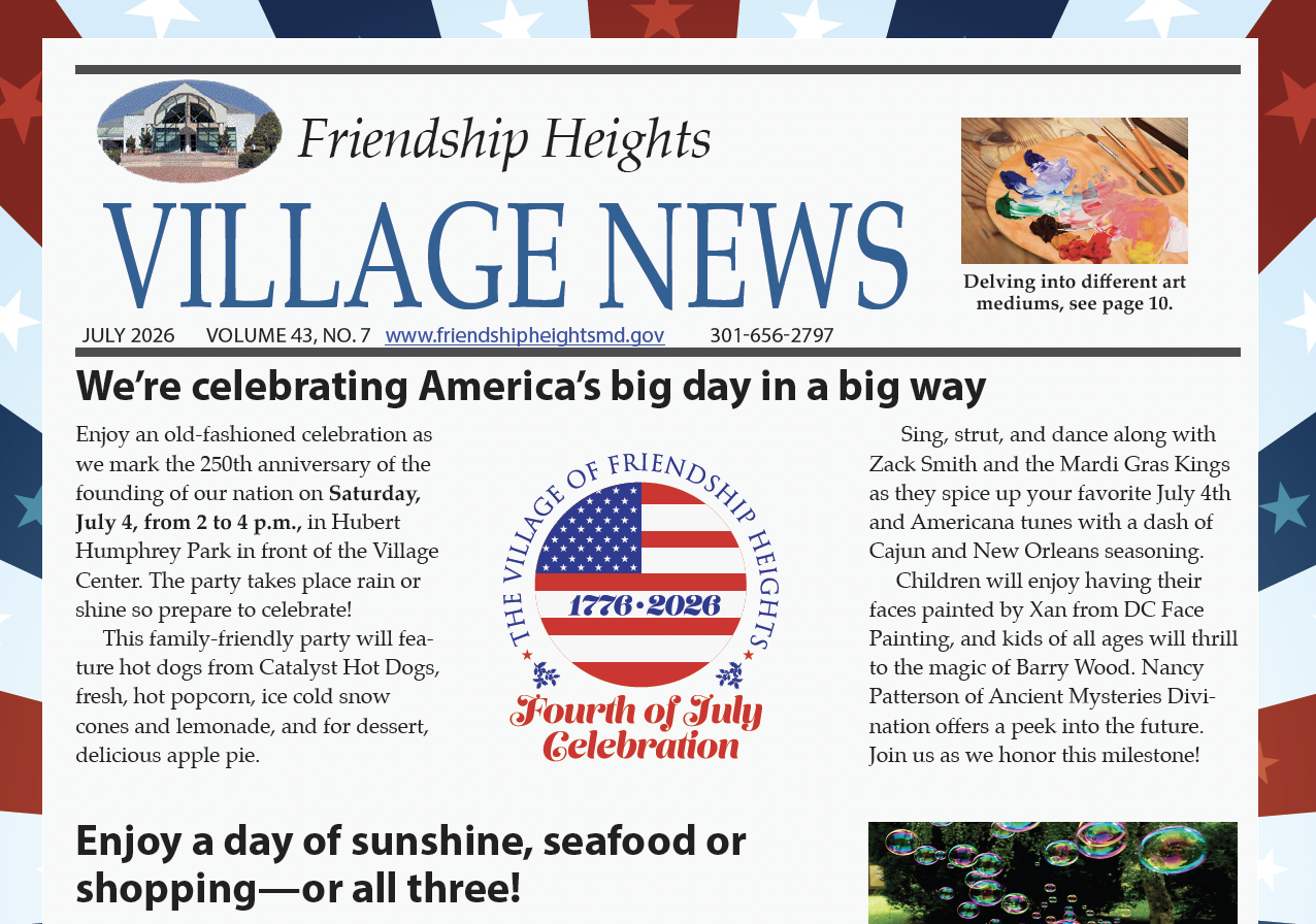 July Newsletter is Hot Off the Press!